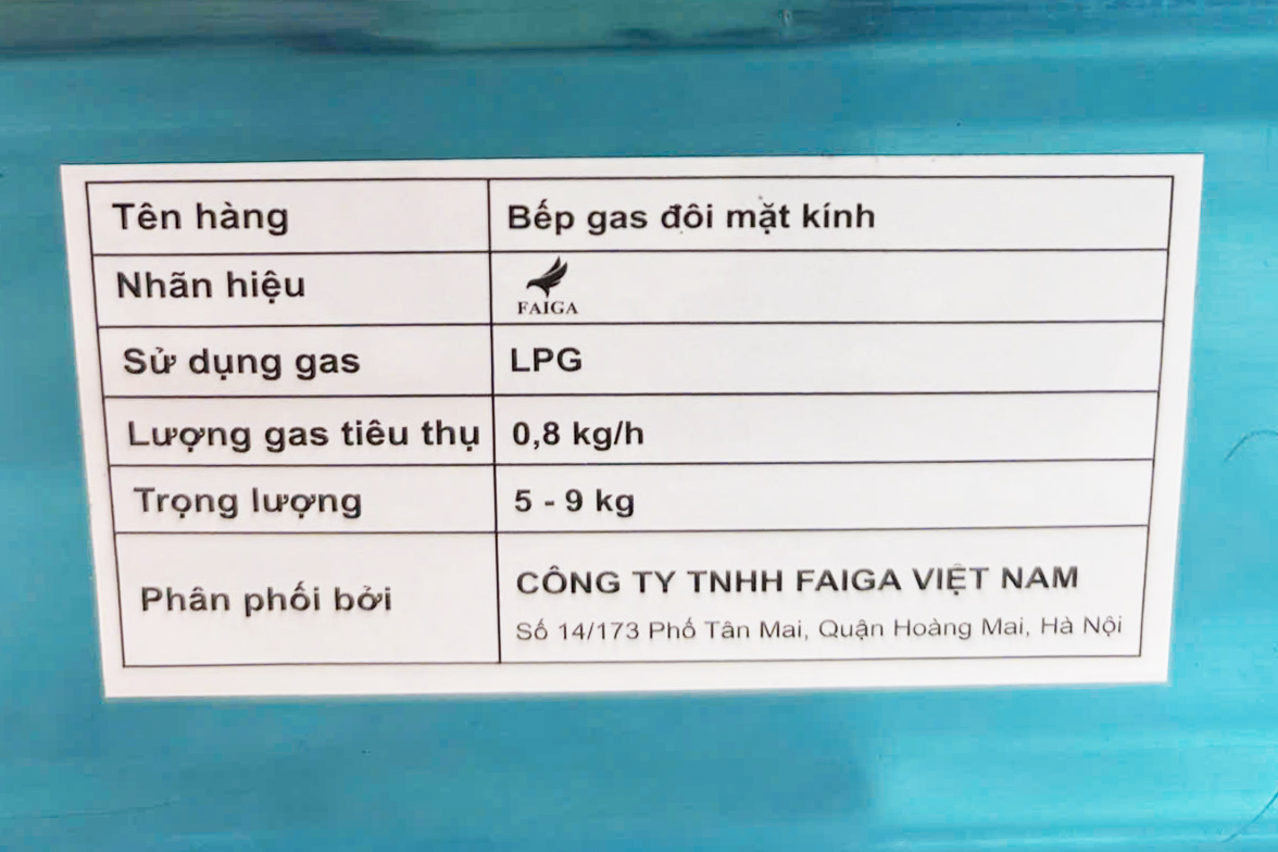 Bếp ga dương kính Faiga F15