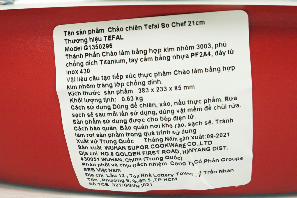 Chảo Tefal chống dính 21cm G1350296
