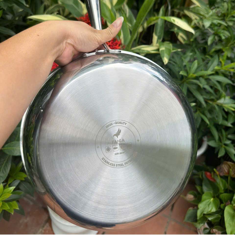 Chảo lền khối 28cm Faiga FC28S
