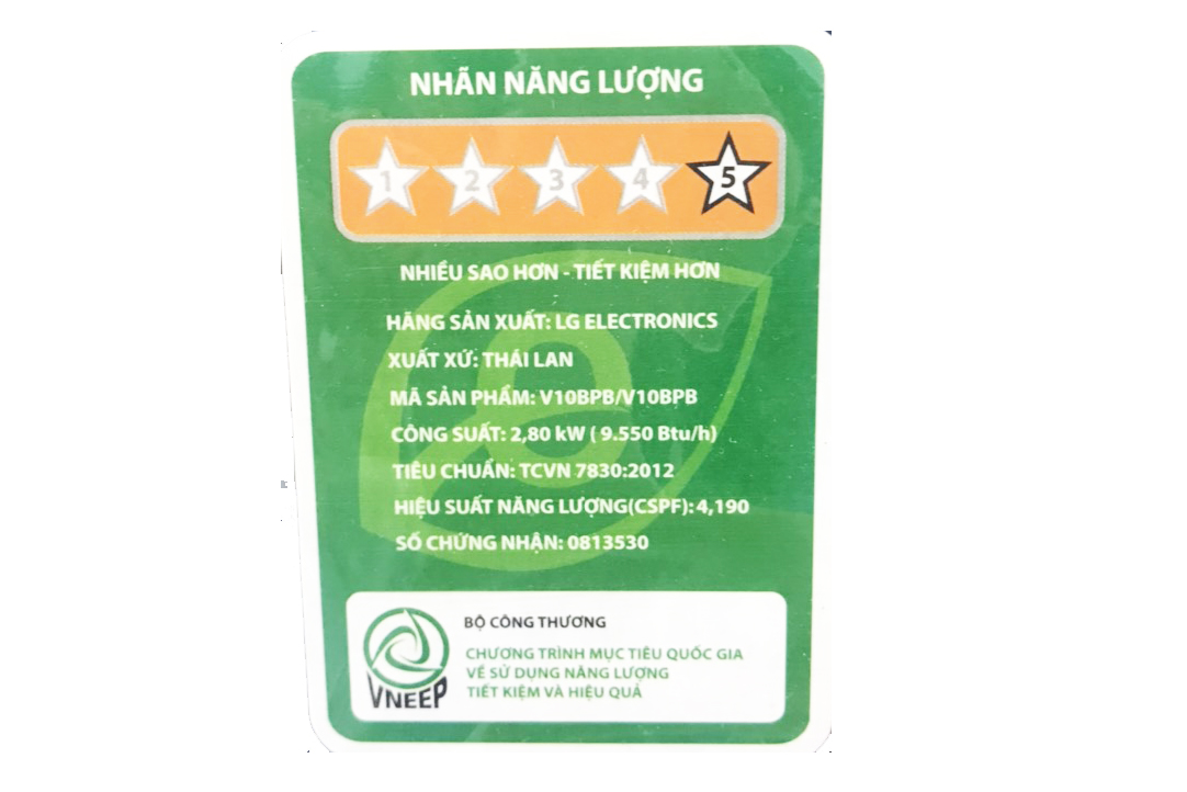 Điều hòa LG 10.000BTU 1 chiều inverter V10BPB