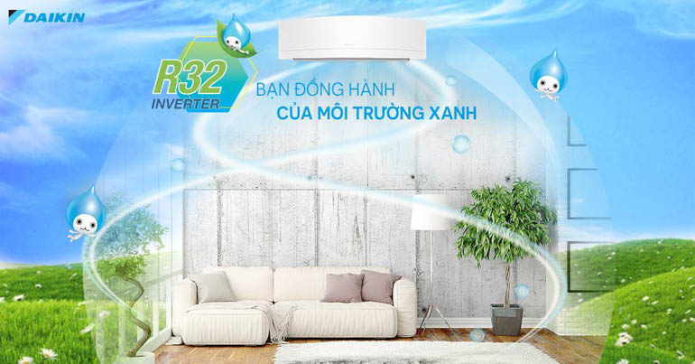 Daikin FTF25UV1V dùng Gas R32