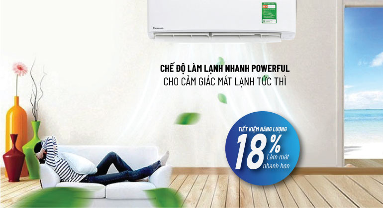 Điều hòa Panasonic làm lạnh nhanh tức thì