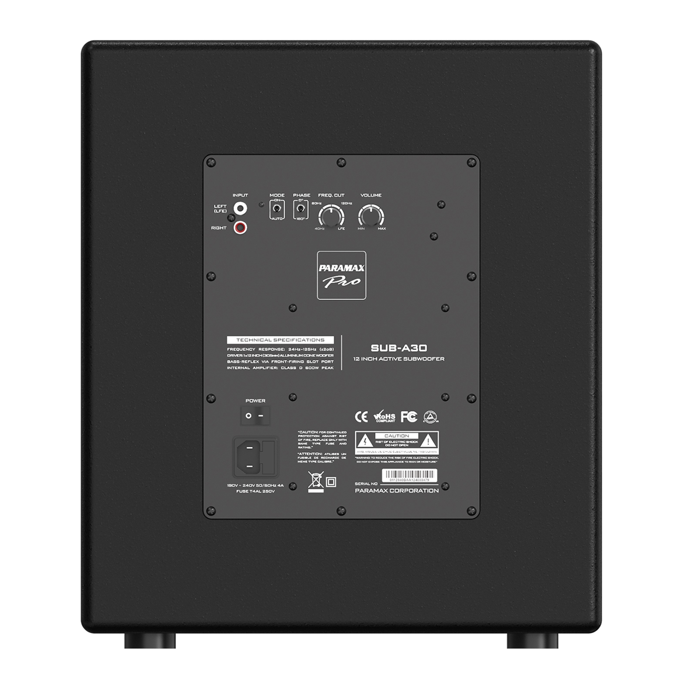 Loa siêu trầm điện Paramax SUB-A40 - bass 40cm