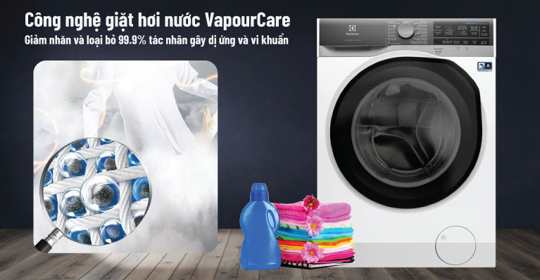 Công nghệ vapourCare diệt khuẩn