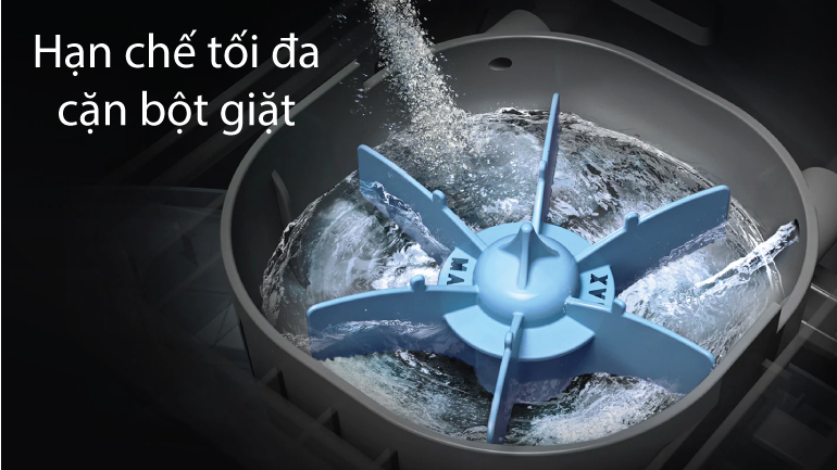 Hạn chế tối đa cặn bột giặt