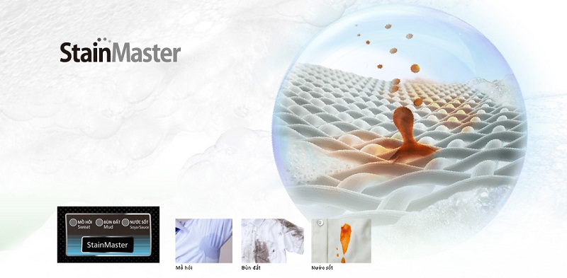 C&ocirc;ng nghệ giặt nước n&oacute;ng Stain Master - M&aacute;y giặt 10 kg Panasonic NA-FS10V7LRV