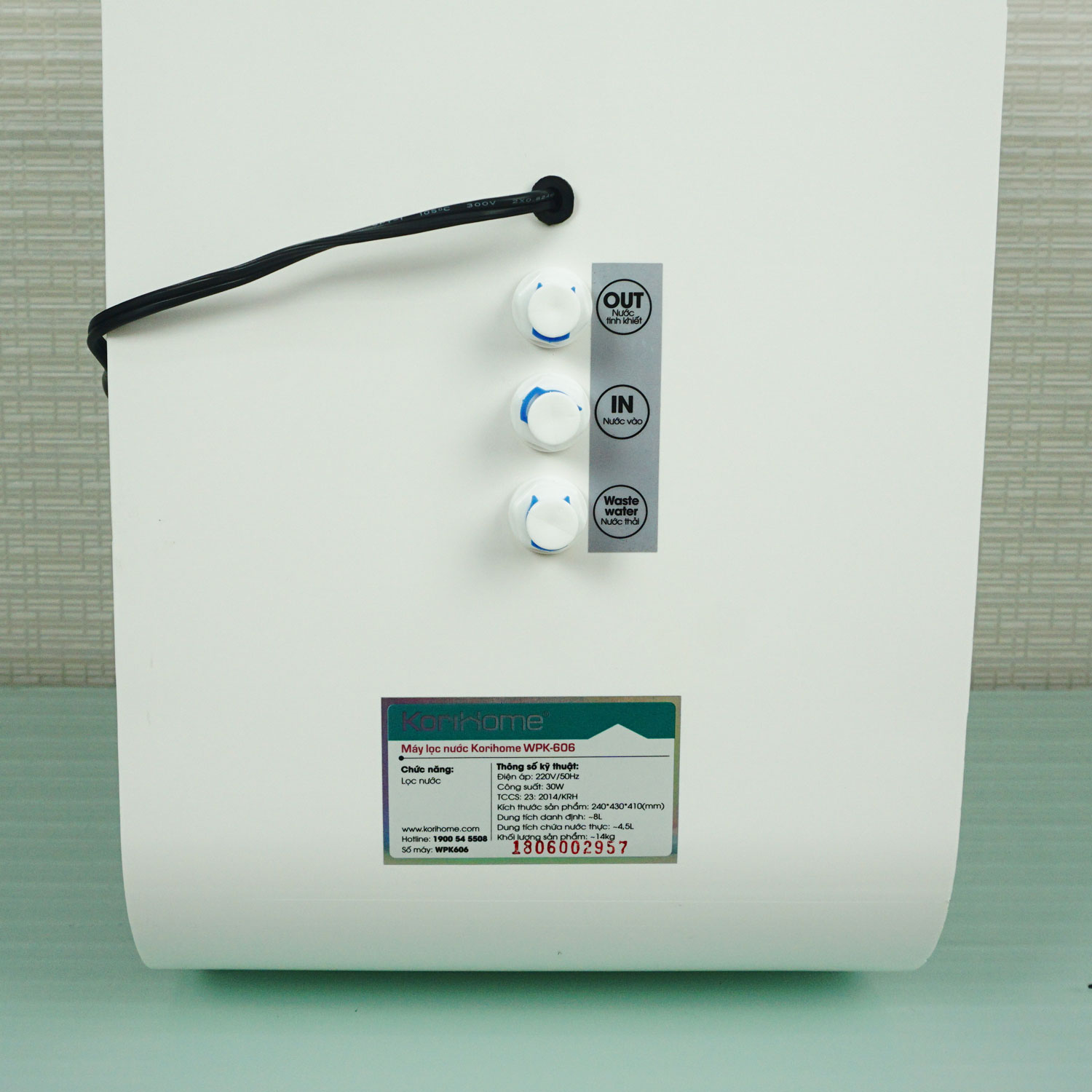 Máy lọc nước Korihome WPK-606 8 lõi lọc