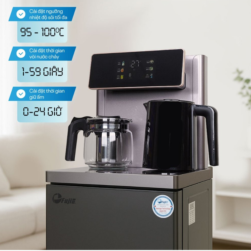 Cây nước nóng lạnh kết hợp bàn pha trà, cafe FujiE TB245