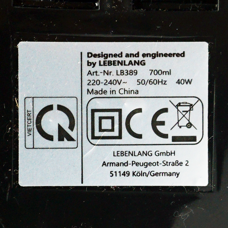 Máy vắt cam Lebenlang LB389