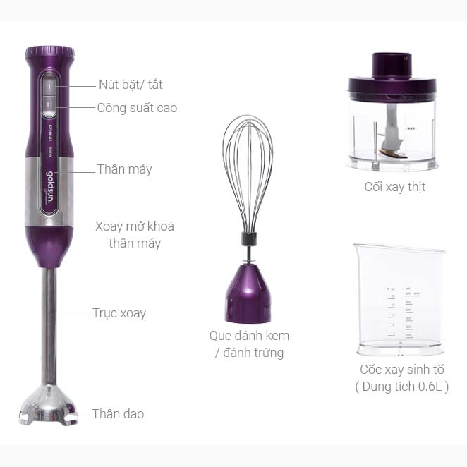 Máy xay sinh tố Goldsun cầm tay GPHB82