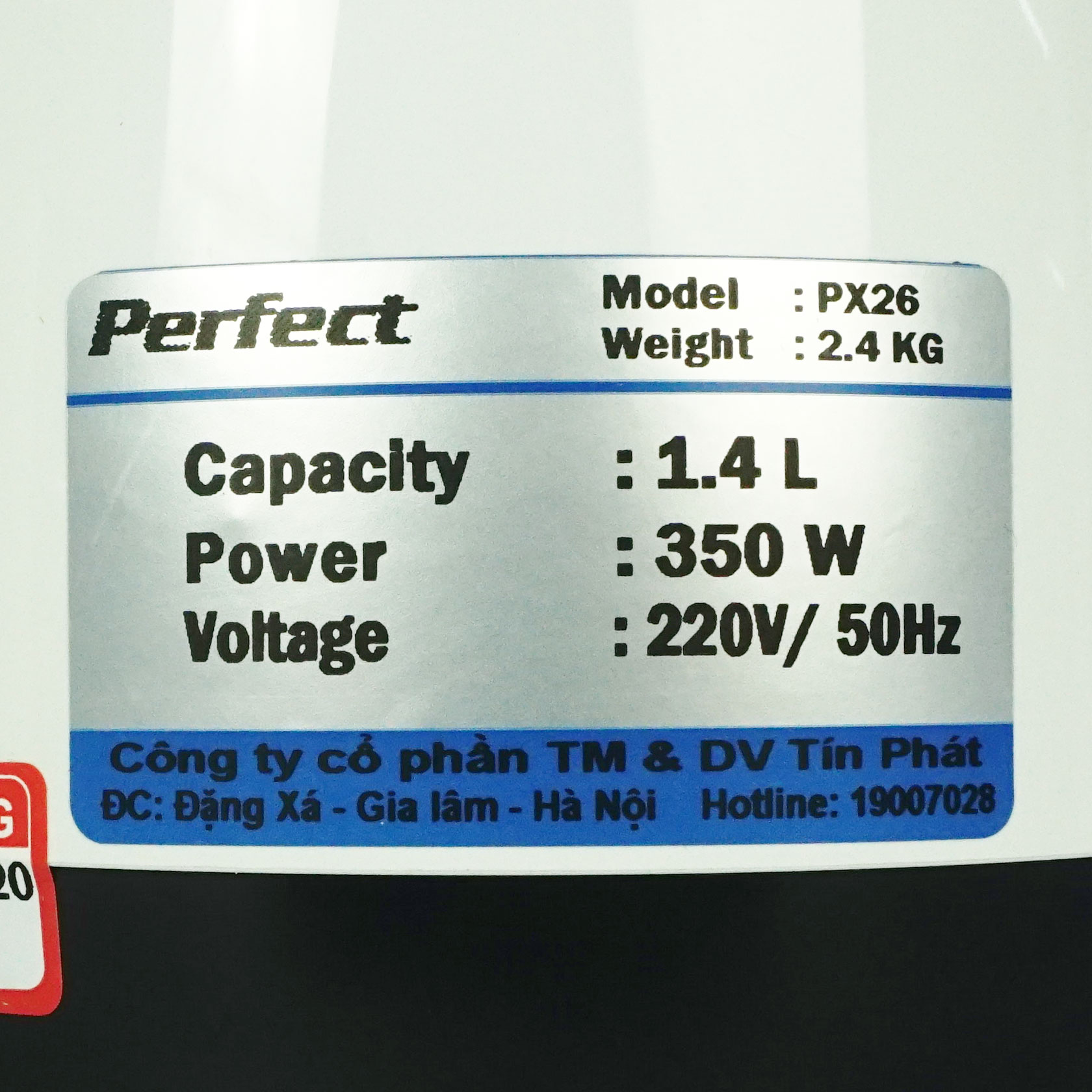Máy xay sinh tố 1.4 lít Perfect PX26