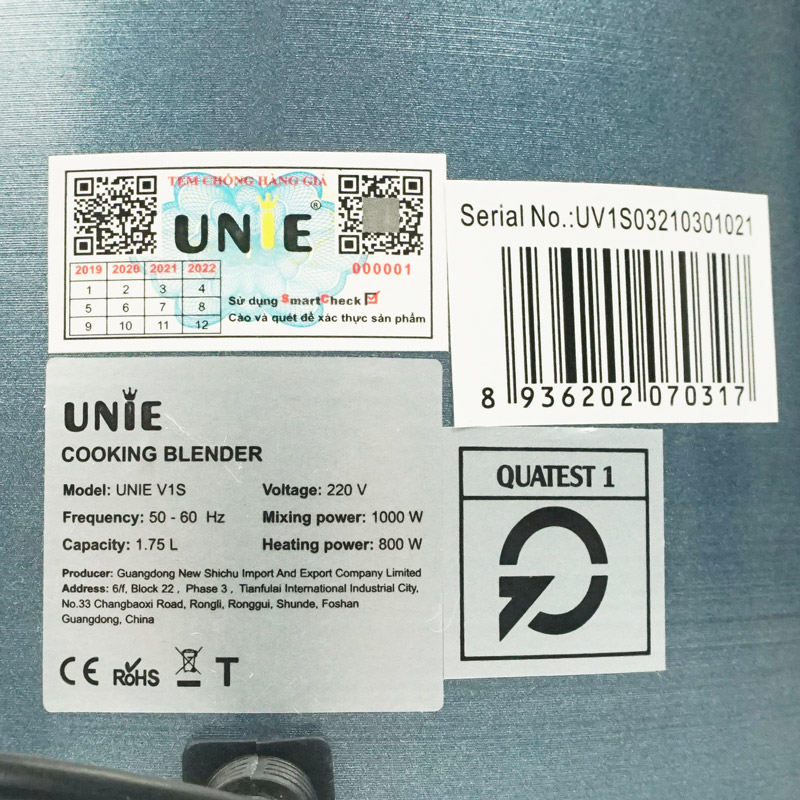 Máy xay sữa hạt UNIE V1S