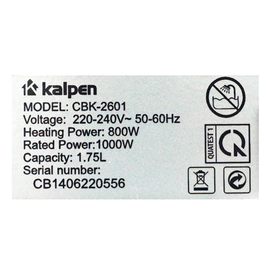 Máy xay sữa hạt Kalpen CBK-2601