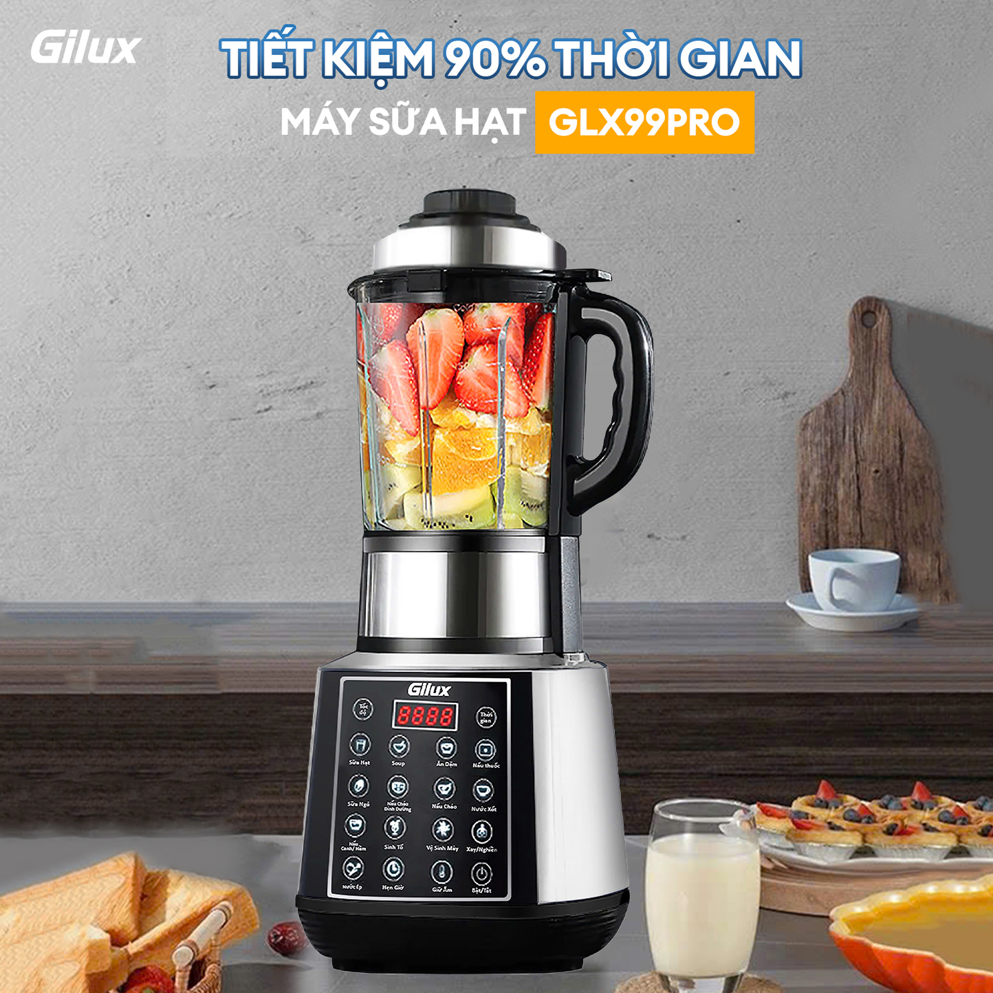 Máy làm sữa hạt đa năng Gilux GLX99 PRO
