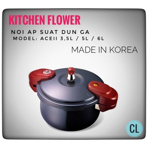 Nồi &aacute;p suất đun ga KITCHEN FLOWER 6L - ACEII6