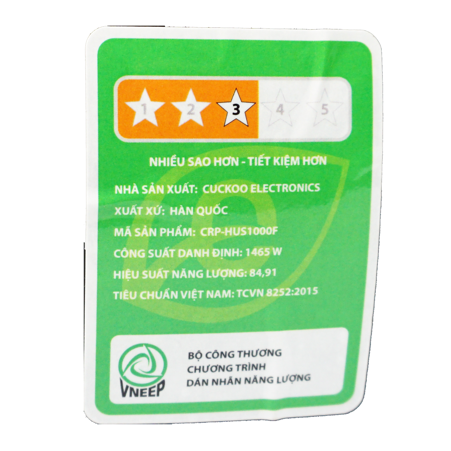 Nồi cơm điện tử cao tần 1.8L Cuckoo CRP-HUS1000F
