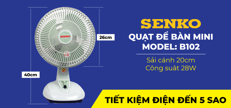 Quạt bàn Senko B102