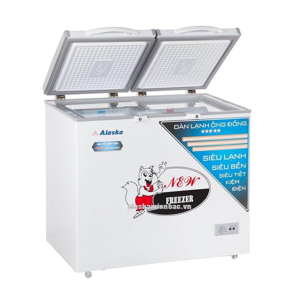 Tủ đông Alaska 350 lít BCD-3568C, 2 ngăn đông mát