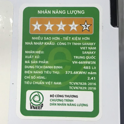 Tủ bảo quản 2 ngăn Sanaky 660L VH-6699W3, Inverter
