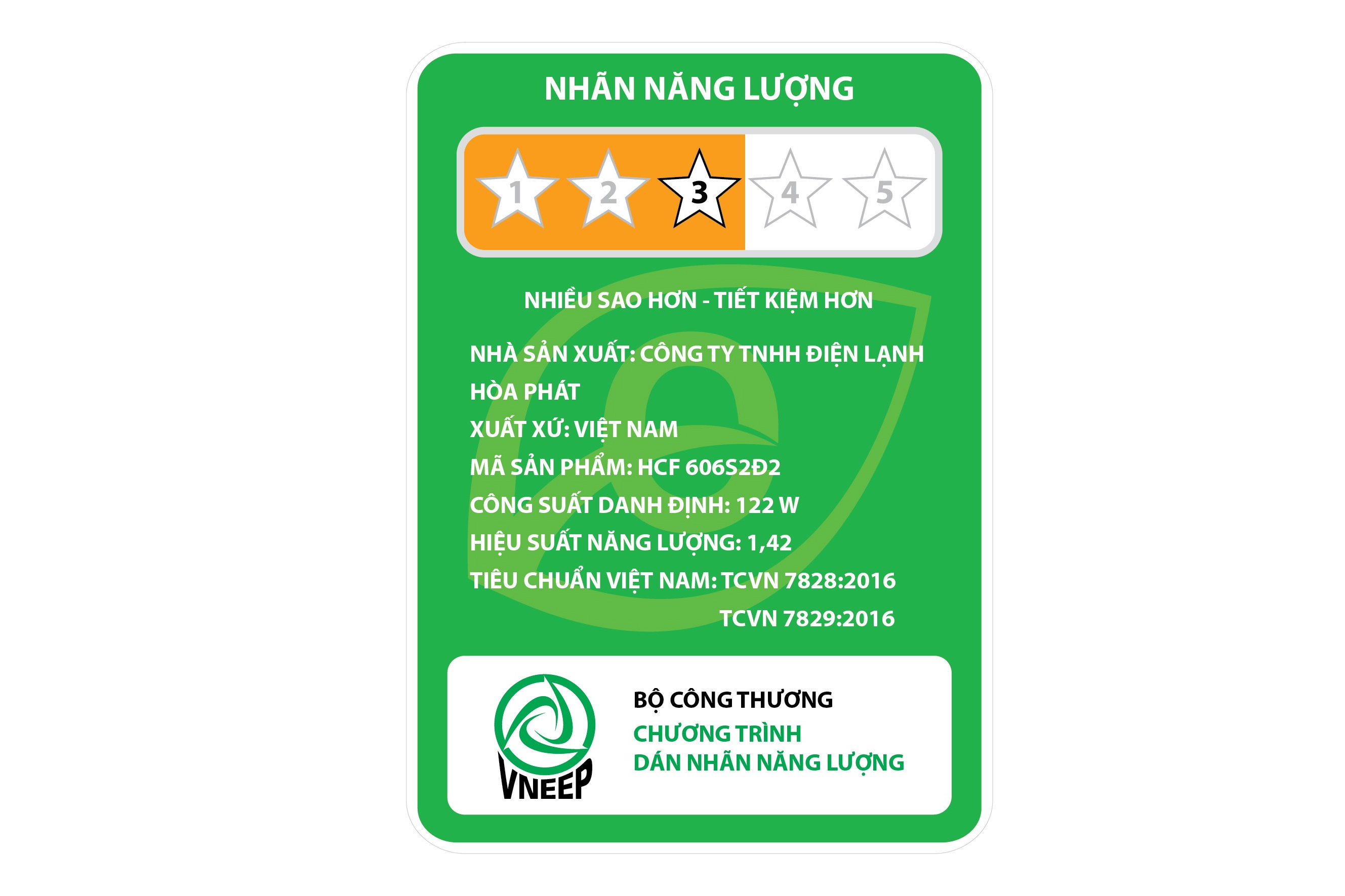 Tủ đông 245 lít Hòa Phát HCF-606S2Đ2 - 2 ngăn 2 cánh