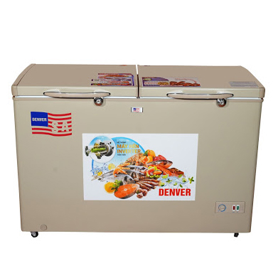 Tủ bảo quản Denver inverter AS500HDI 2 ngăn đông mát lòng inox