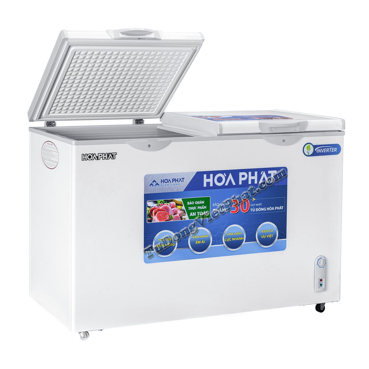 Tủ đông Hòa Phát 352 lít Inverter HCFI-666S1Đ2 - 1 ngăn đông
