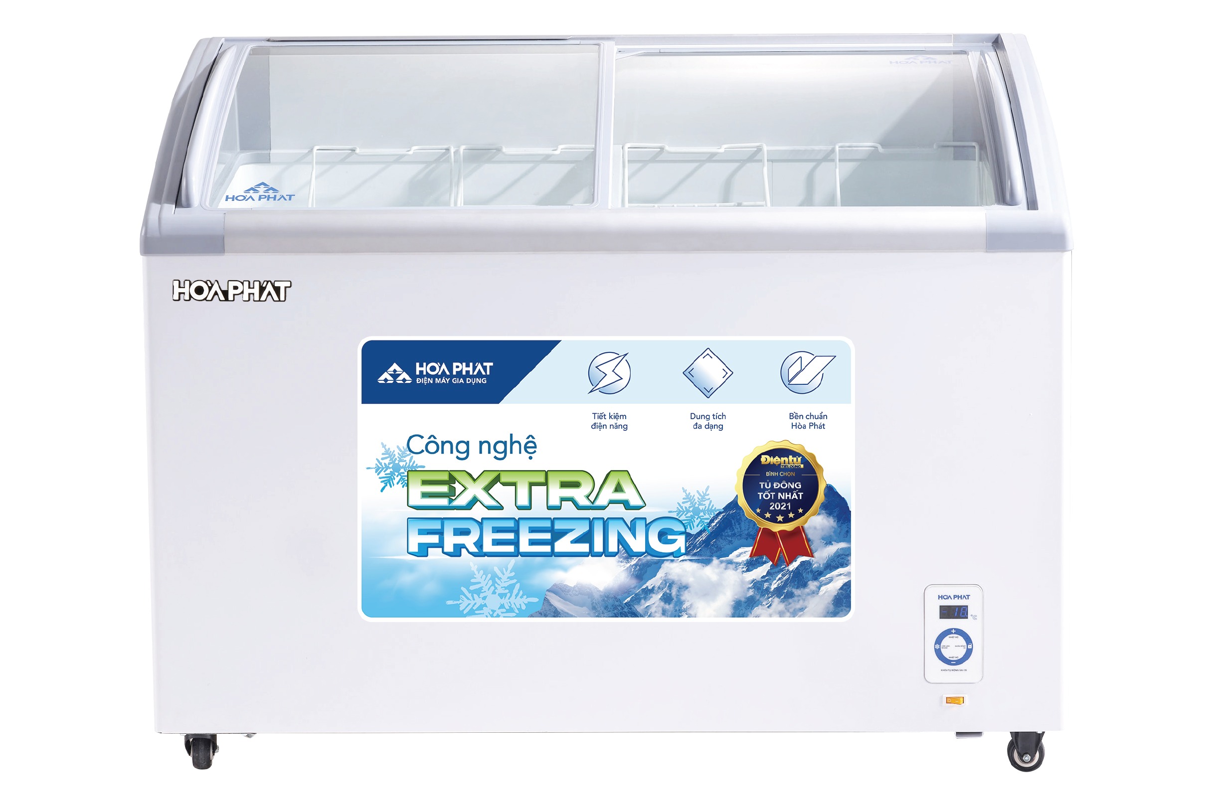 Tủ bảo quản kính cong Hòa Phát 1 ngăn 280L HPF- AD6280.C1