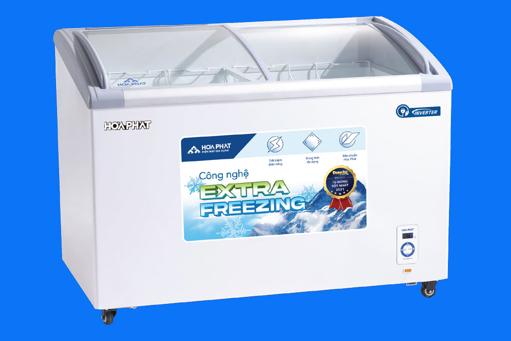 Tủ bảo quản Hòa Phát Inverter kính cong 357L HPF- AD8357.C1