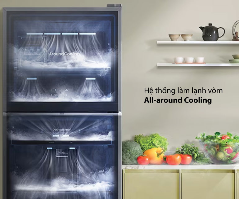 Hệ thống l&agrave;m lạnh v&ograve;m All-around Cooling