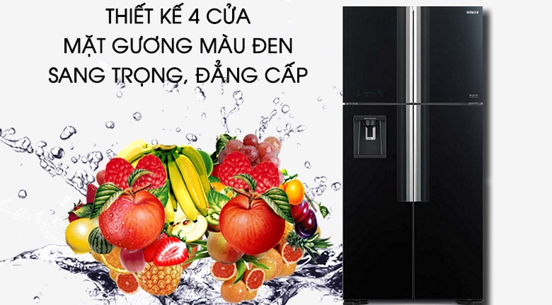 Tủ lạnh Hitachi Inverter 540 lít R-FW690PGV7X GBK Tủ lạnh Hitachi Inverter 540 lít R-FW690PGV7X GBK